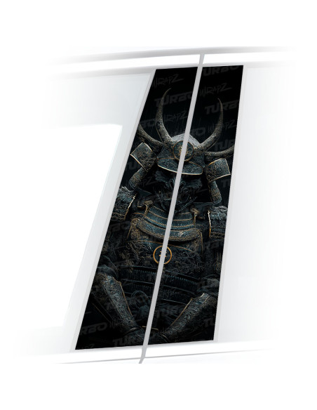 Naklejka na słupek samochodowy Mistyczny samuraj | TurboWrapz.com