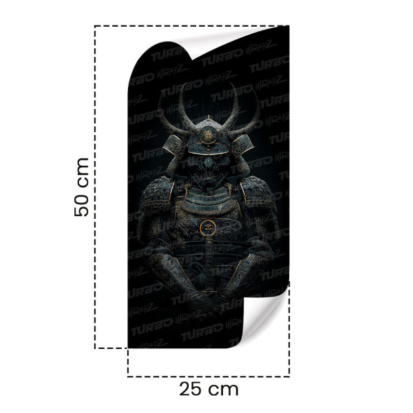 Naklejka na słupek samochodowy Mistyczny samuraj | TurboWrapz.com