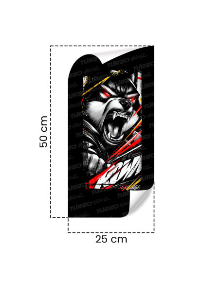 Sticker for car pillar Wilkołak | TurboWrapz.com
