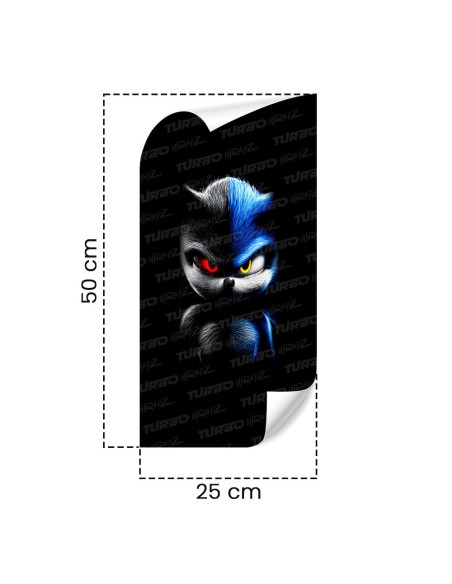 Sticker for car pillar Sonic Dark | TurboWrapz.com