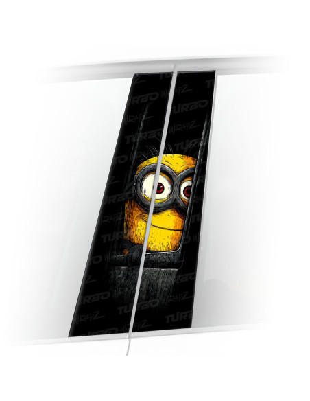 Naklejka na słupek samochodowy Minion | TurboWrapz.com