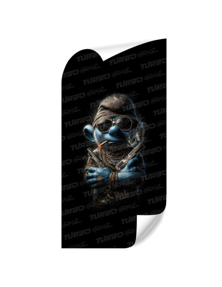 Sticker for car pillar Smerf gangster 3 | TurboWrapz.com