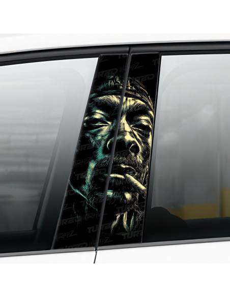 Sticker for car pillar Snoop Dogg 2 | TurboWrapz.com