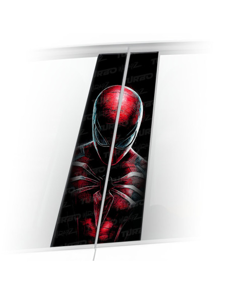 Sticker for car pillar Spiderman | TurboWrapz.com