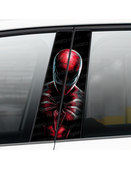 Naklejka na słupek samochodowy Spiderman | TurboWrapz.com