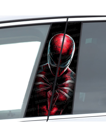 Naklejka na słupek samochodowy Spiderman | TurboWrapz.com