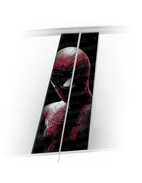 Sticker for car pillar Spiderman 2 | TurboWrapz.com