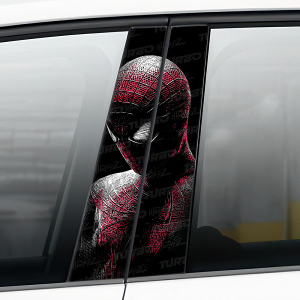 Sticker for car pillar Spiderman 2 | TurboWrapz.com
