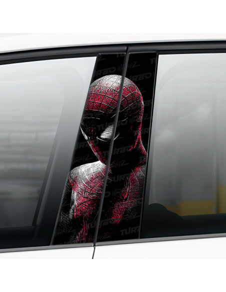 Sticker for car pillar Spiderman 2 | TurboWrapz.com