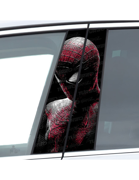 Sticker for car pillar Spiderman 2 | TurboWrapz.com
