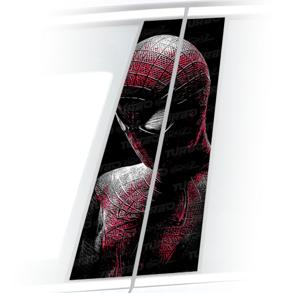 Sticker for car pillar Spiderman 2 | TurboWrapz.com