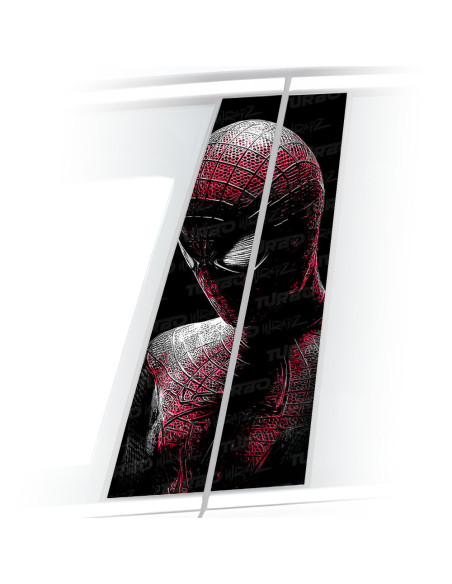 Sticker for car pillar Spiderman 2 | TurboWrapz.com