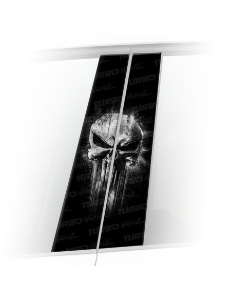 Naklejka na słupek samochodowy Czaszka Punisher 3 | TurboWrapz.com