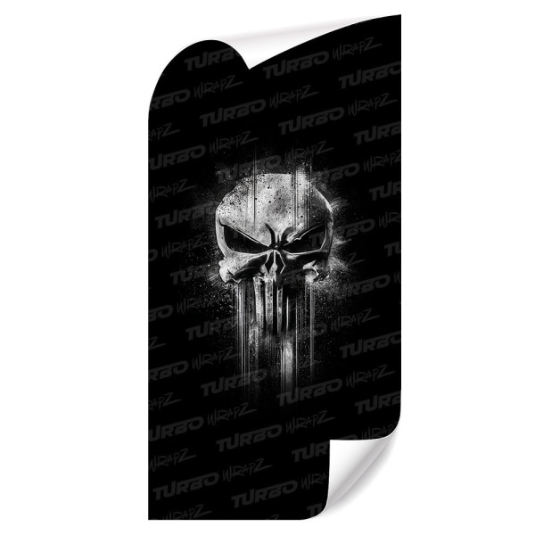 Naklejka na słupek samochodowy Czaszka Punisher 3 | TurboWrapz.com