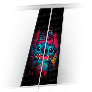 Naklejka na słupek samochodowy Stich graffiti | TurboWrapz.com