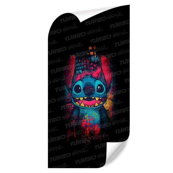 Sticker for car pillar Stich graffiti | TurboWrapz.com