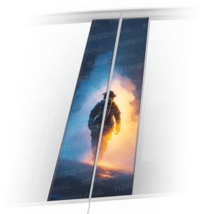 Sticker for car pillar Strażak 2 | TurboWrapz.com