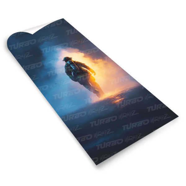 Sticker for car pillar Strażak 2 | TurboWrapz.com