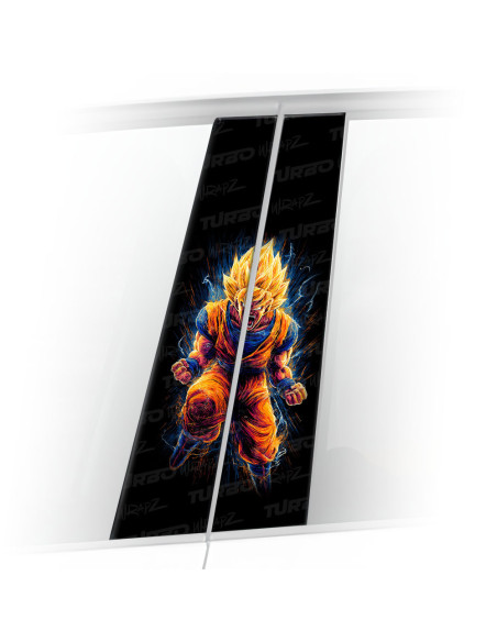 Sticker for car pillar Goku 4 | TurboWrapz.com