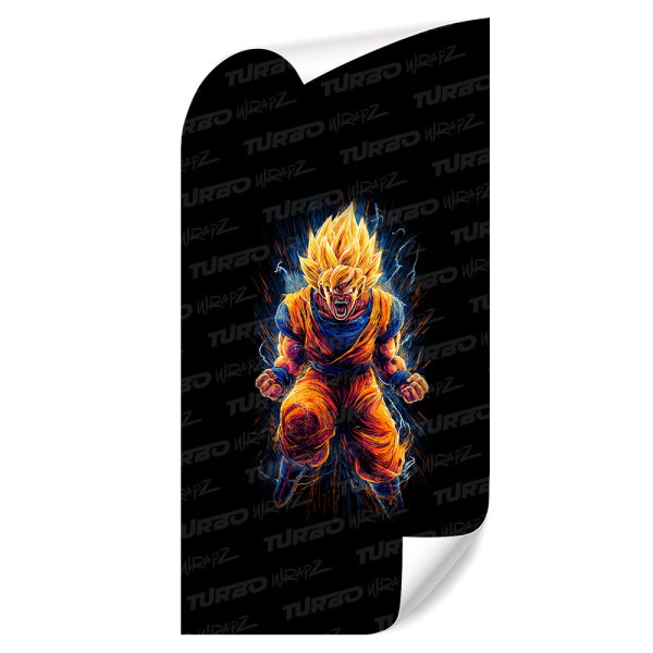 Sticker for car pillar Goku 4 | TurboWrapz.com