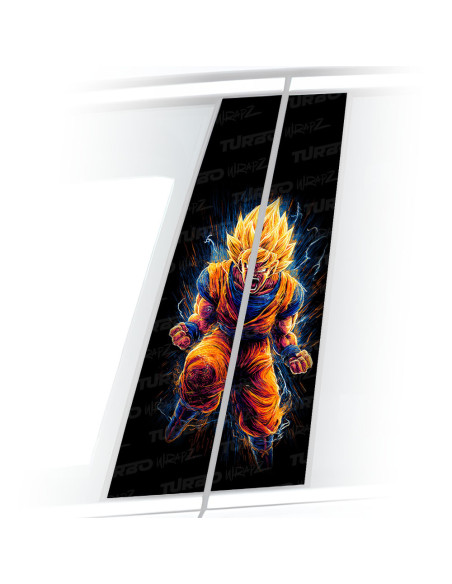 Sticker for car pillar Goku 4 | TurboWrapz.com