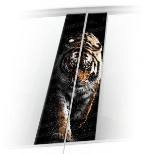 Sticker for car pillar Idący tygrys | TurboWrapz.com