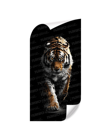 Naklejka na słupek samochodowy Idący tygrys | TurboWrapz.com