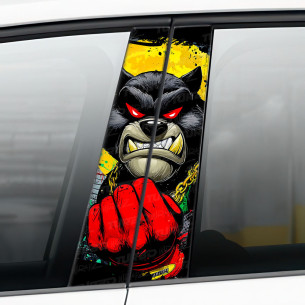 Naklejka na słupek samochodowy Wilkołak 2 | TurboWrapz.com 2