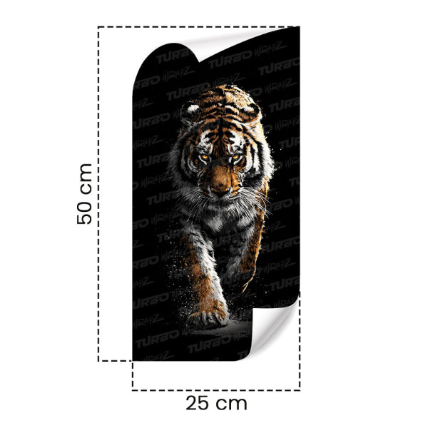 Naklejka na słupek samochodowy Idący tygrys | TurboWrapz.com