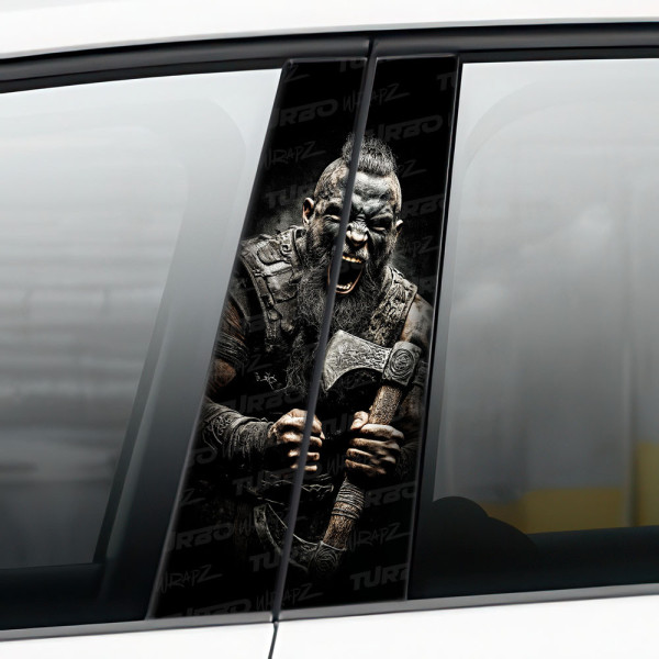 Sticker for car pillar Topór Wikinga | TurboWrapz.com