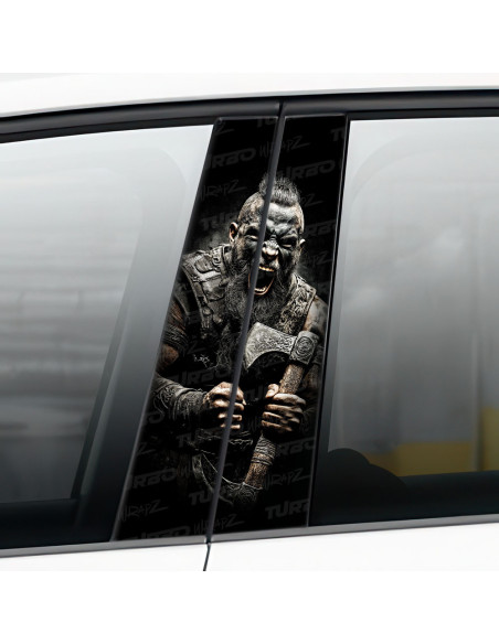 Sticker for car pillar Topór Wikinga | TurboWrapz.com