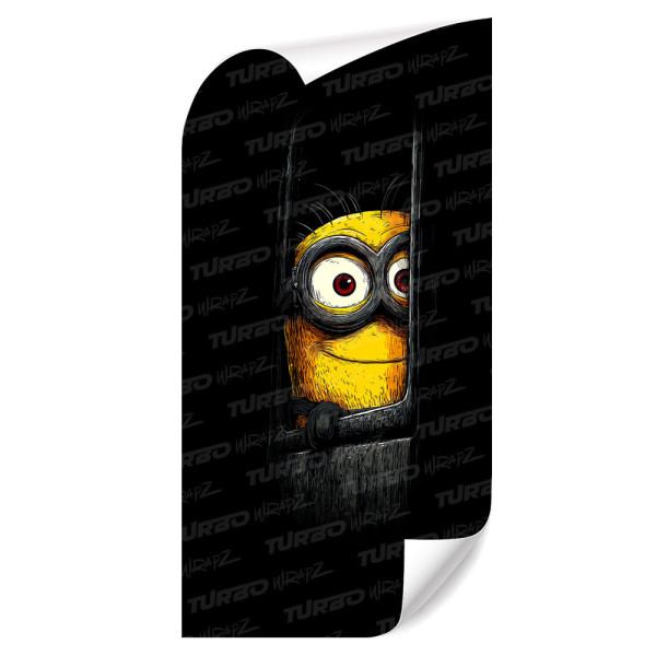 Sticker for car pillar Minion | TurboWrapz.com