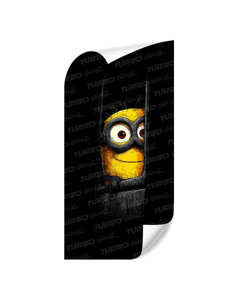 Sticker for car pillar Minion | TurboWrapz.com
