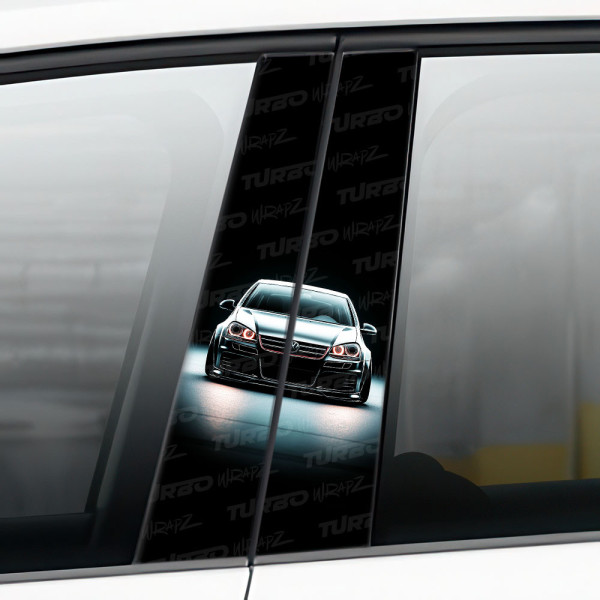 Sticker for car pillar Golf GTI V | TurboWrapz.com