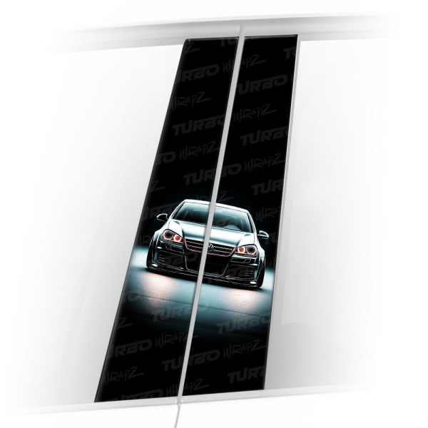 Sticker for car pillar Golf GTI V | TurboWrapz.com