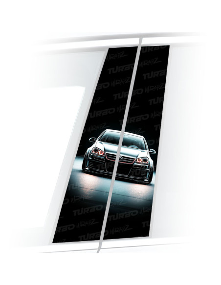 Sticker for car pillar Golf GTI V | TurboWrapz.com