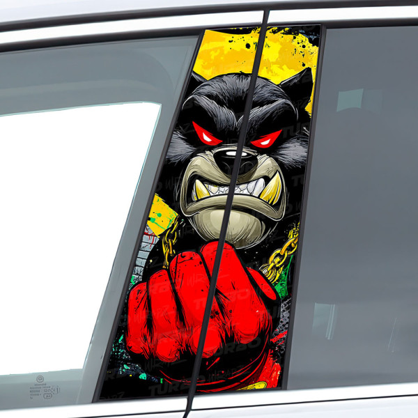 Sticker for car pillar Wilkołak 2 | TurboWrapz.com