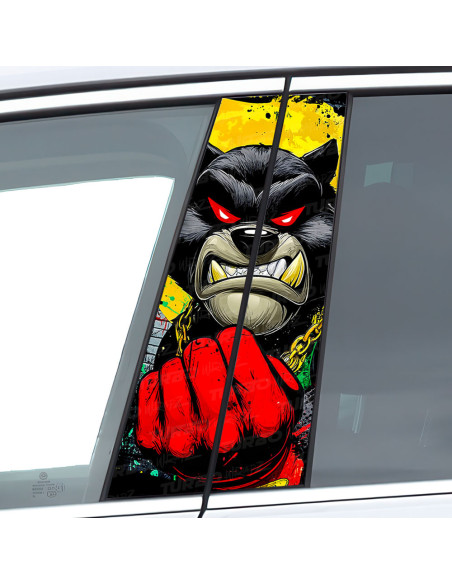 Sticker for car pillar Wilkołak 2 | TurboWrapz.com