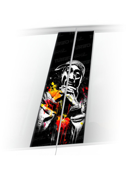 Sticker for car pillar 2pac | TurboWrapz.com
