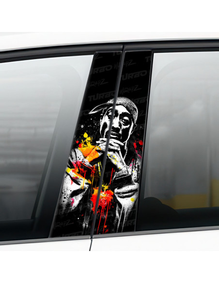 Sticker for car pillar 2pac | TurboWrapz.com