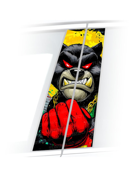 Sticker for car pillar Wilkołak 2 | TurboWrapz.com