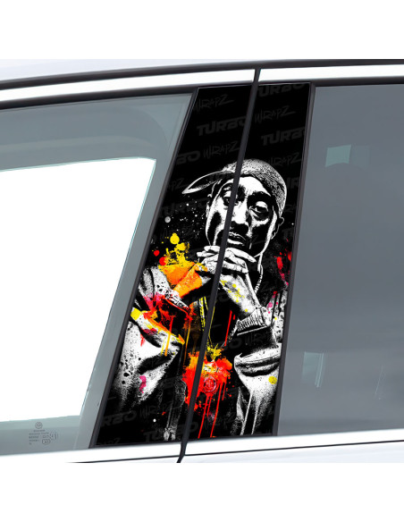 Sticker for car pillar 2pac | TurboWrapz.com