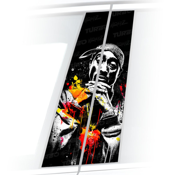 Sticker for car pillar 2pac | TurboWrapz.com