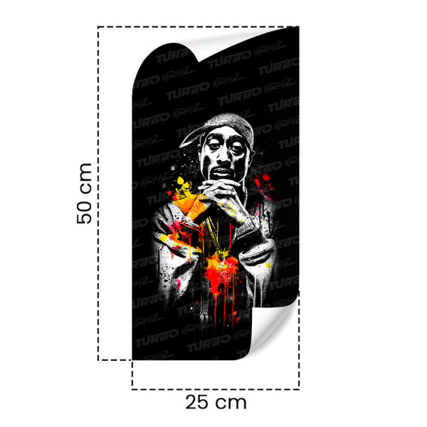 Sticker for car pillar 2pac | TurboWrapz.com