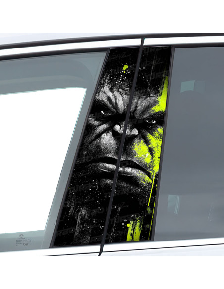 Naklejka na słupek samochodowy HULK 2 | TurboWrapz.com