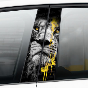 Sticker for car pillar Lew | TurboWrapz.com 2