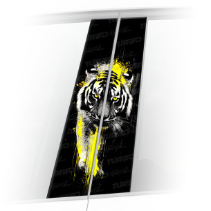 Naklejka na słupek samochodowy Tygrys | TurboWrapz.com