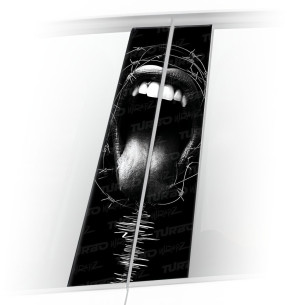 Naklejka na słupek samochodowy Usta | TurboWrapz.com