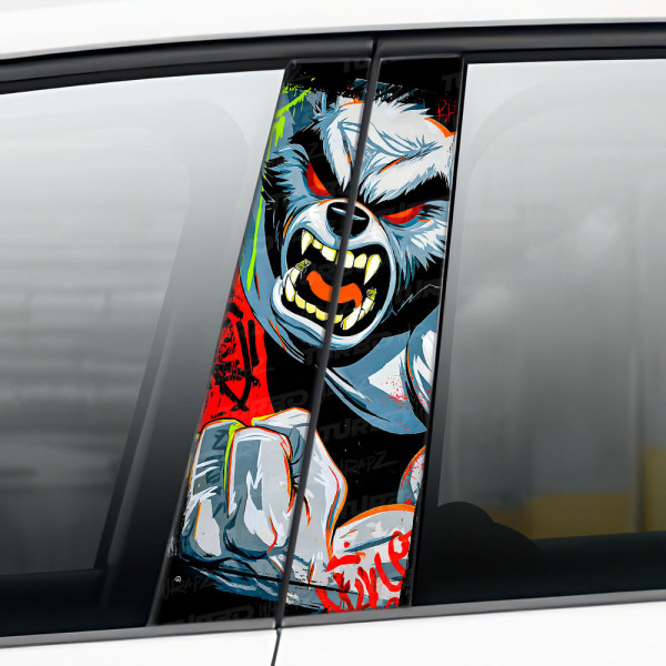 Sticker for car pillar Wilkołak 3 | TurboWrapz.com