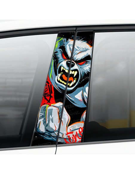 Naklejka na słupek samochodowy Wilkołak 3 | TurboWrapz.com